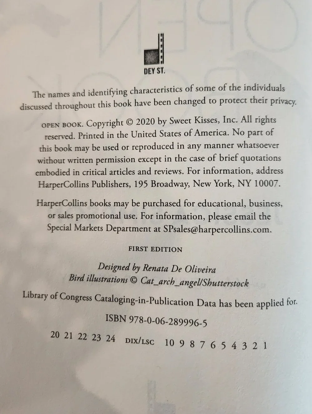 Jessica Simpson Open Book Signed Edition Hardcover Autographed Celebrity Memoir!